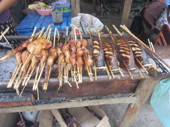 Chicken and Fish on a Stick Chicken and Fish on a Stick