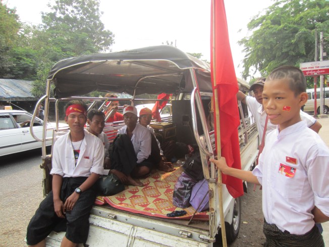 Myanmar Elections 2 Myanmar Elections - NLD Headquarters