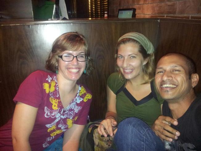 Leah, Naren and I hanging out in Mumbai before my departure